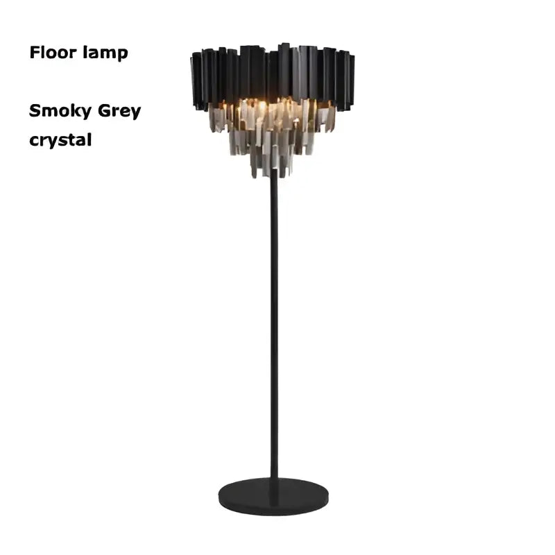 Gold Crystal Marble Floor Lamp