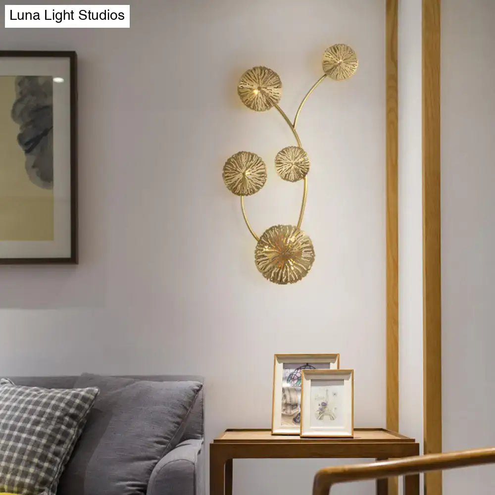 Gold Coral Wall Light