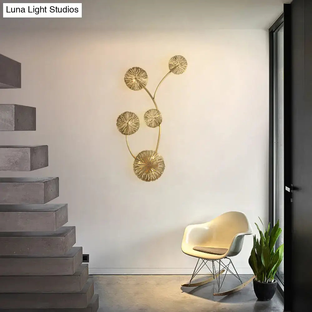 Gold Coral Wall Light