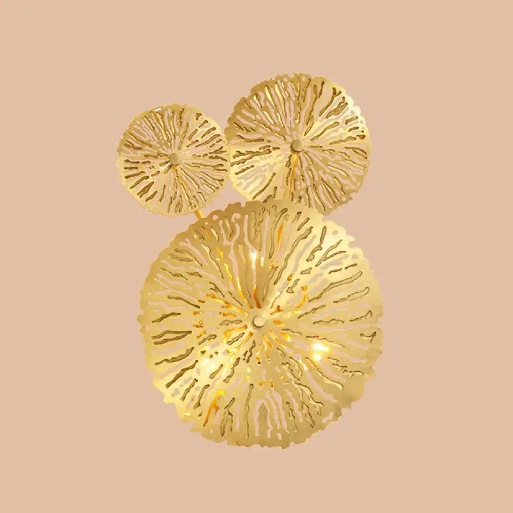 Gold Coral Wall Light