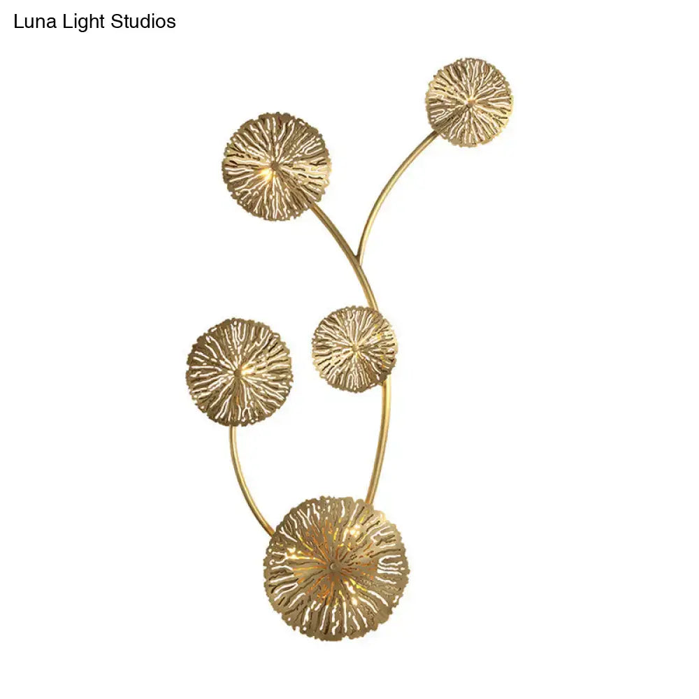 Gold Coral Wall Light