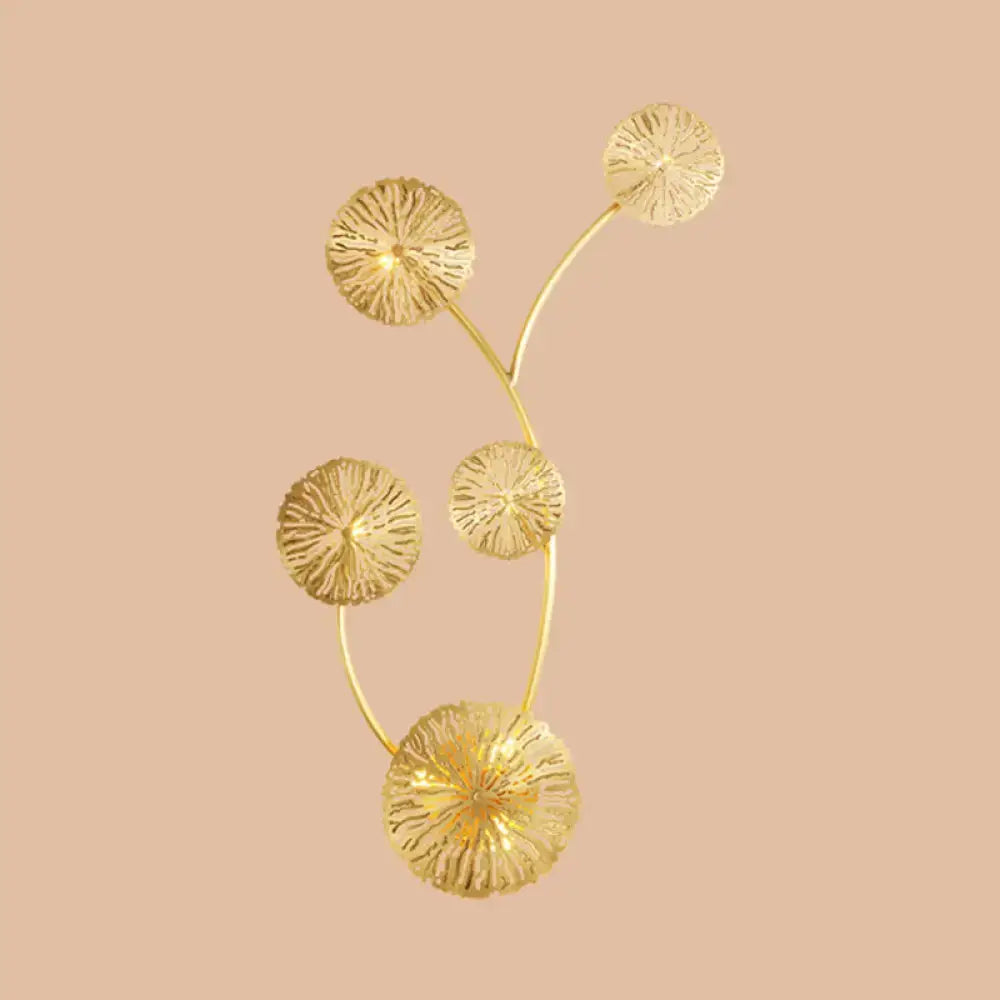 Gold Coral Wall Light