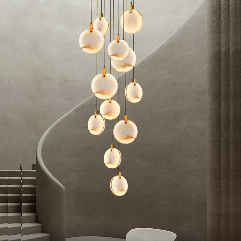 Marble Art Deco Pendant
