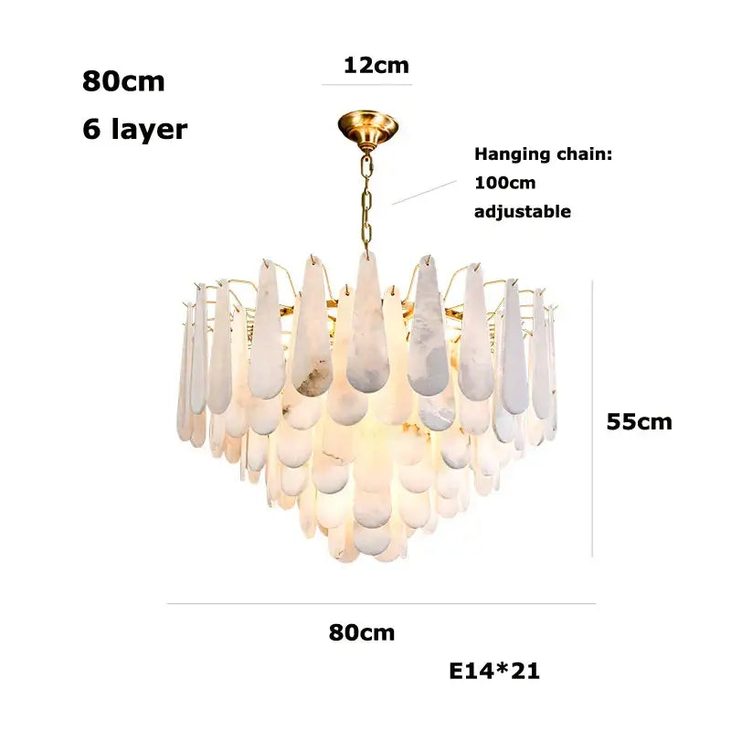 Marble Deco LED Chandelier