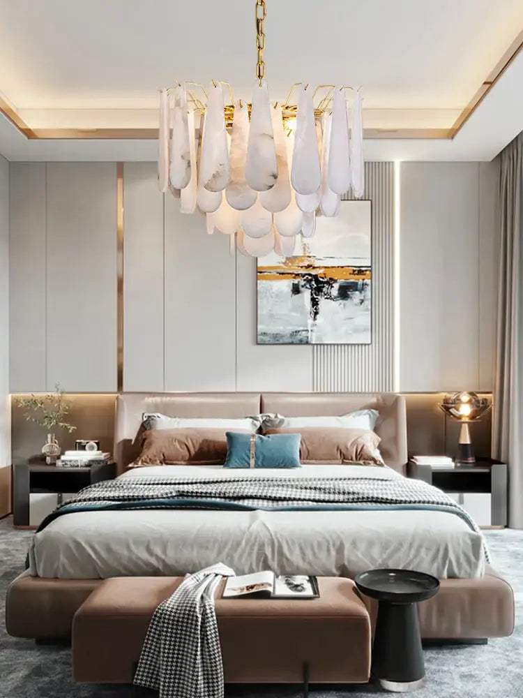 Marble Deco LED Chandelier