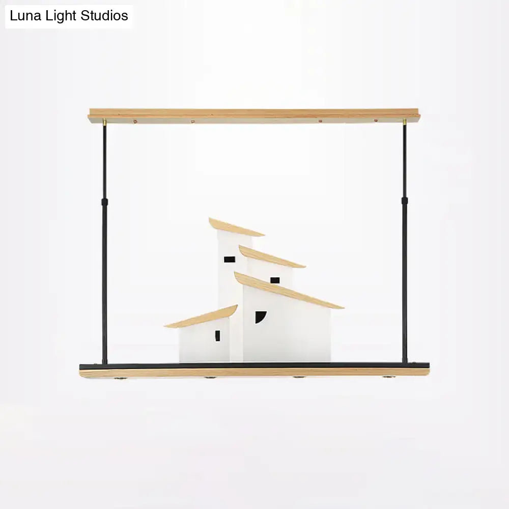 Light Wood Ceiling Light