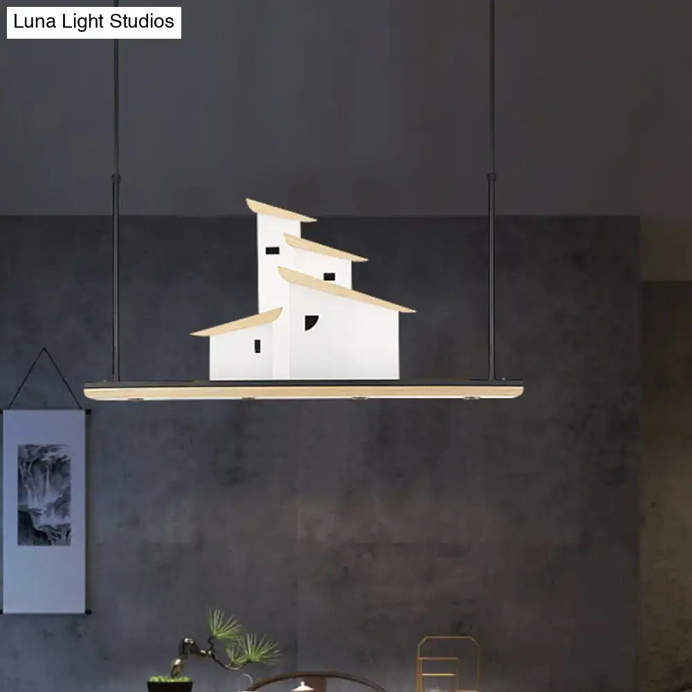 Light Wood Ceiling Light