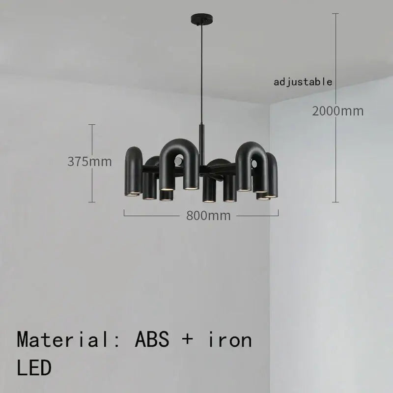 Teal Art Deco Pendant Light