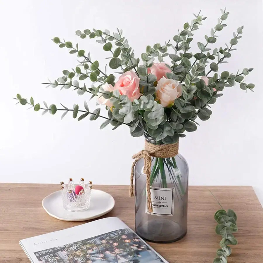 Green Eucalyptus Leaves Set