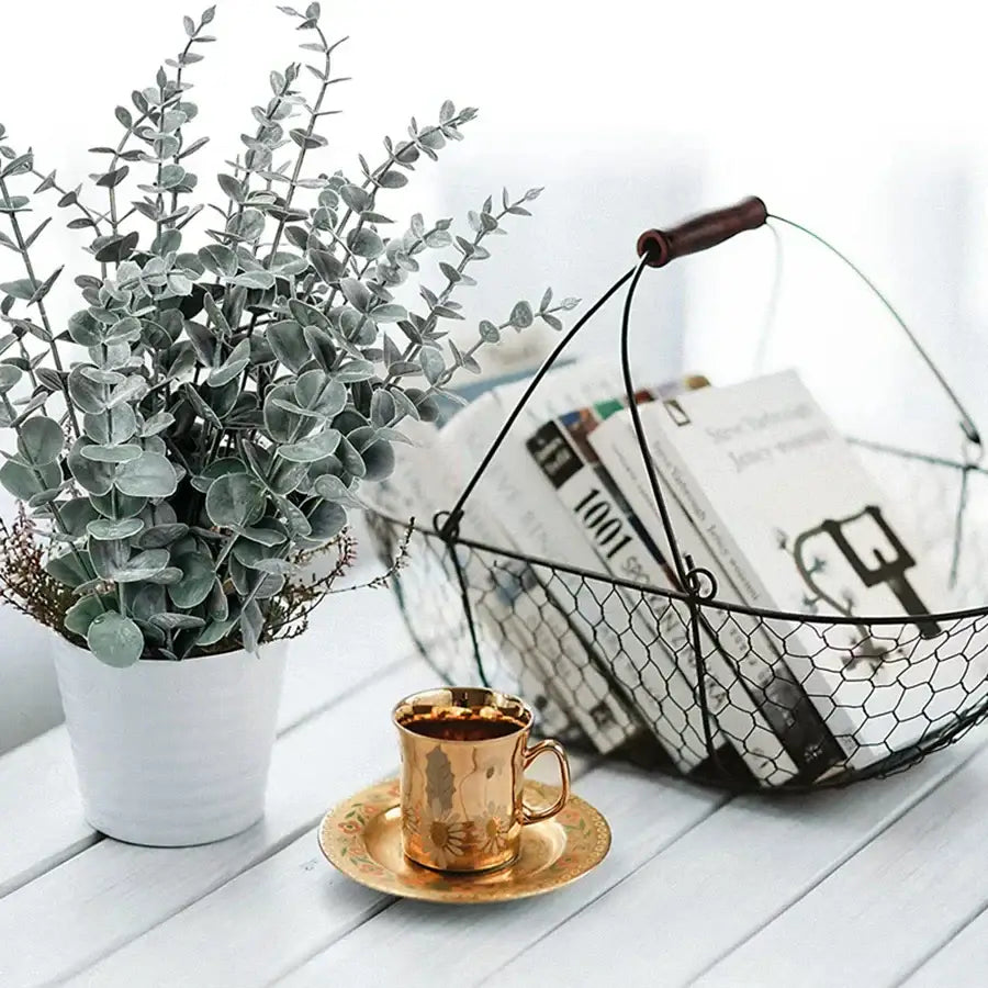 Green Eucalyptus Leaves Set