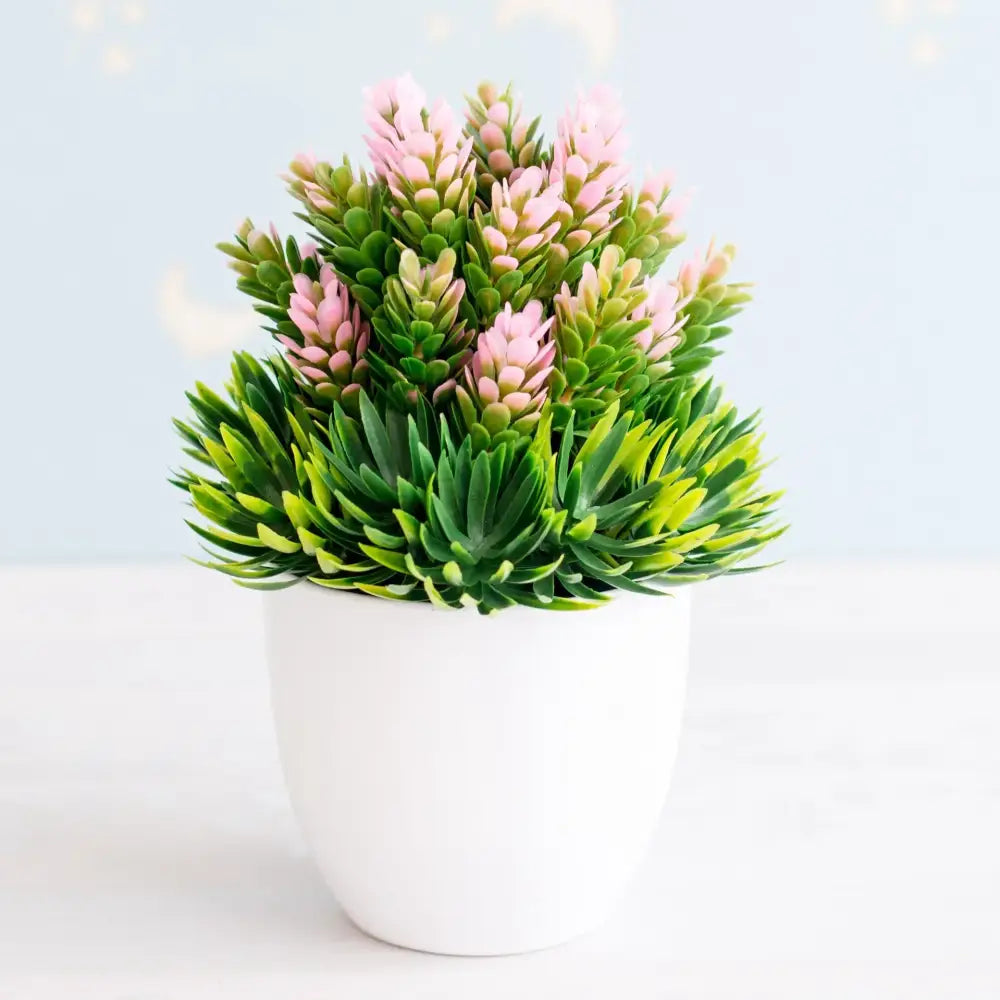 Green Pink Bonsai Tree