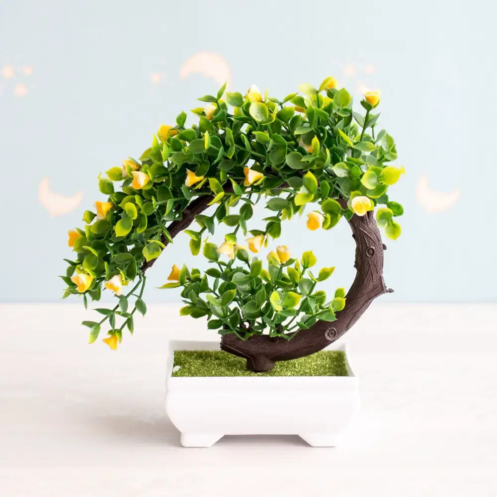 Green Pink Bonsai Tree