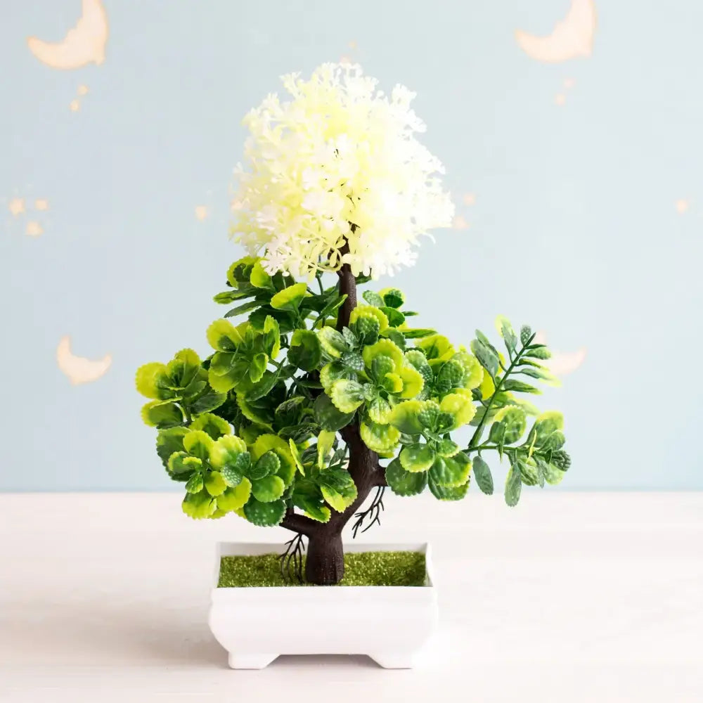 Green Pink Bonsai Tree