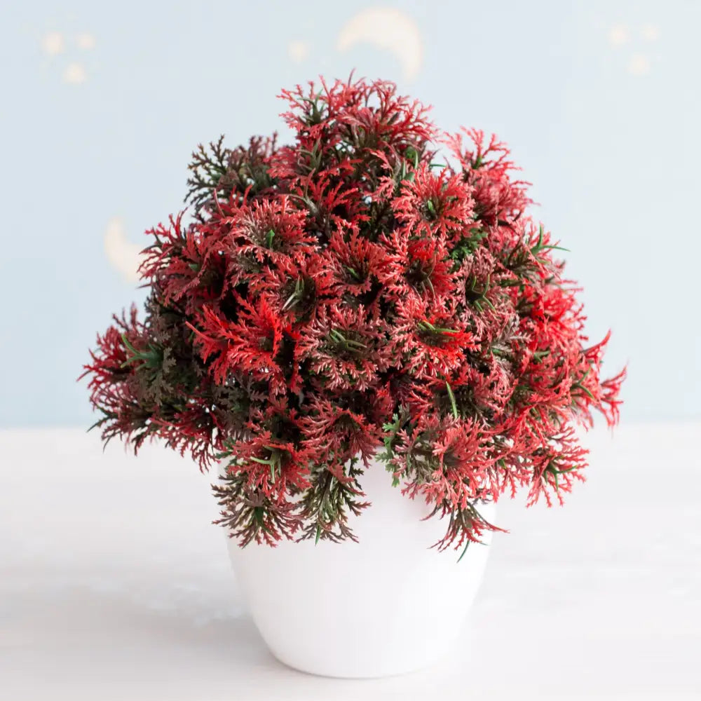 Green Pink Bonsai Tree