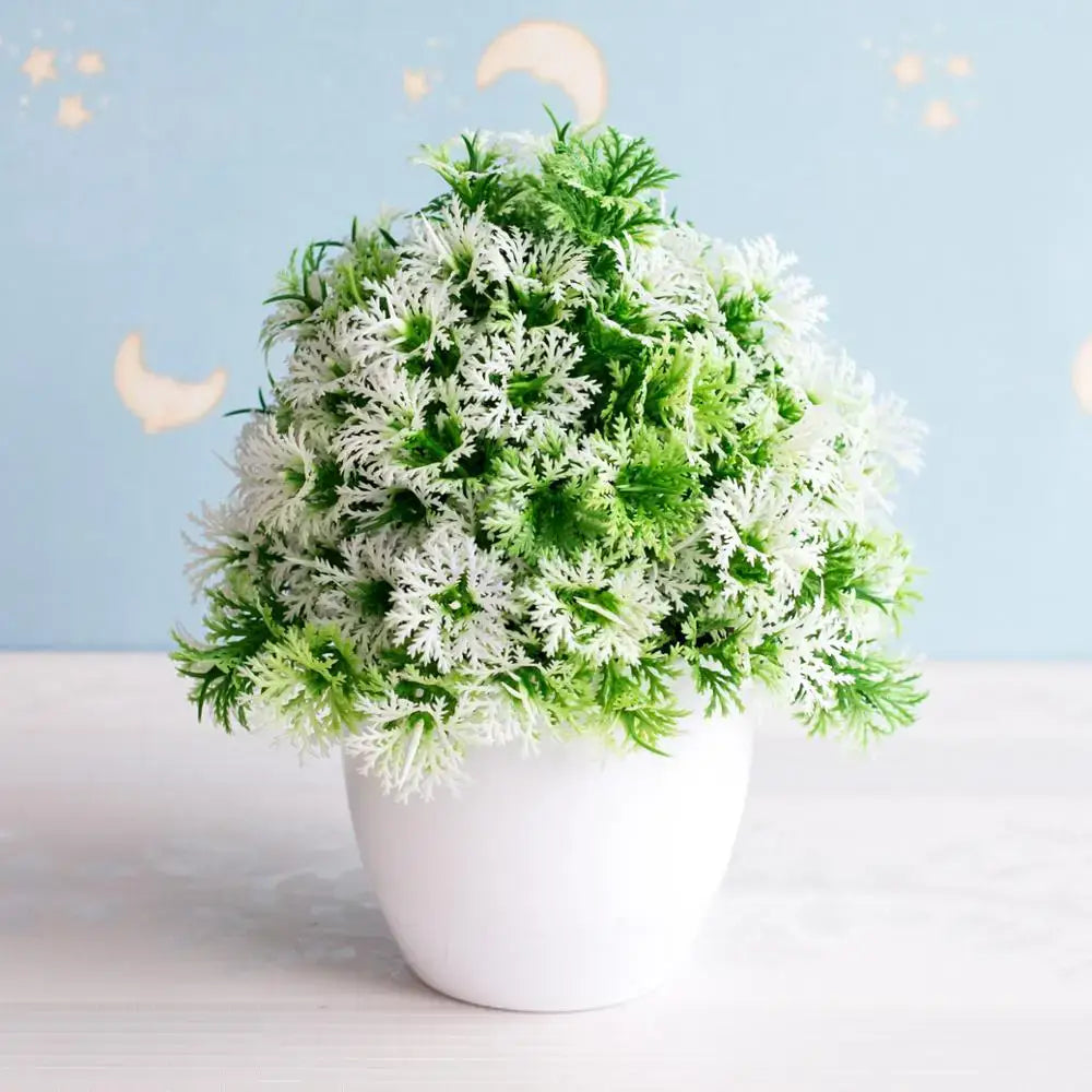 Green Pink Bonsai Tree