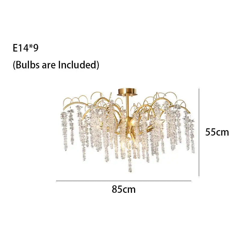 Gold Wistaria Chandelier