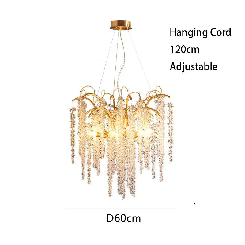 Gold Wistaria Chandelier