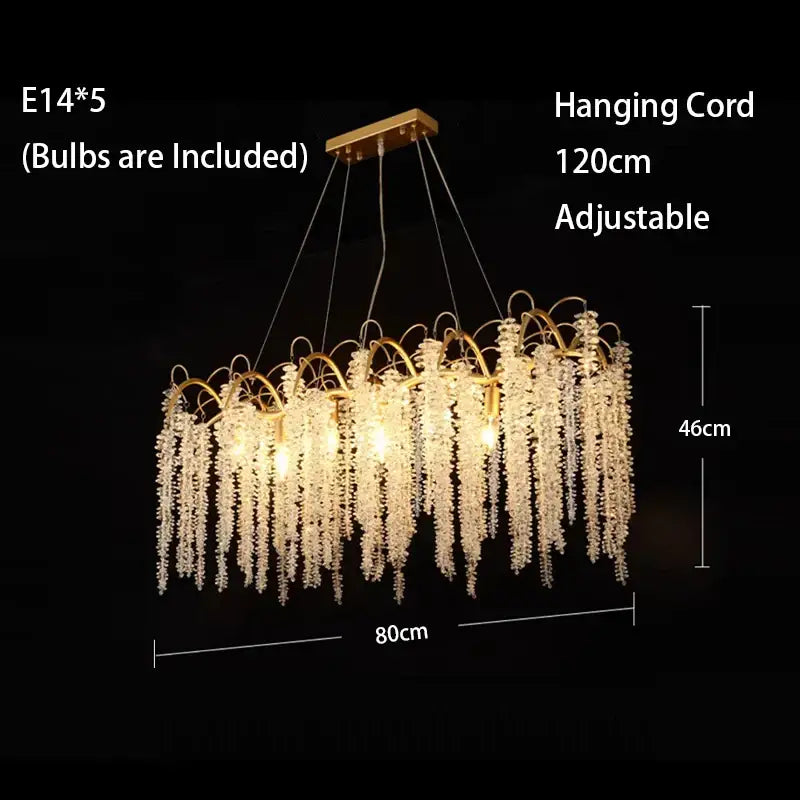 Gold Wistaria Chandelier