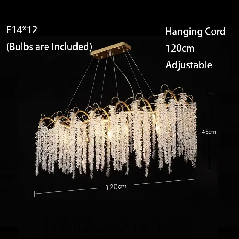 Gold Wistaria Chandelier