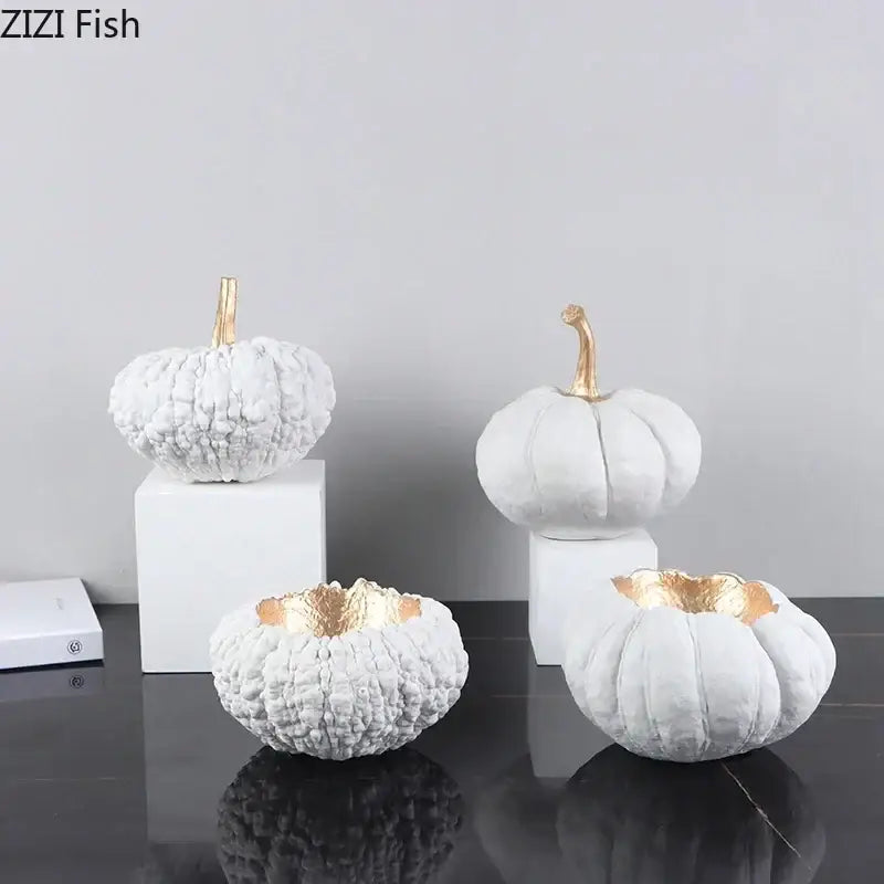 White Gold Resin Sculpture