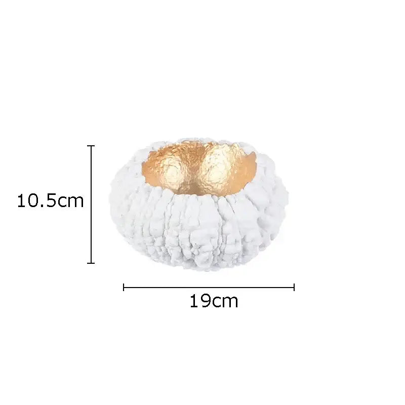 White Gold Resin Sculpture