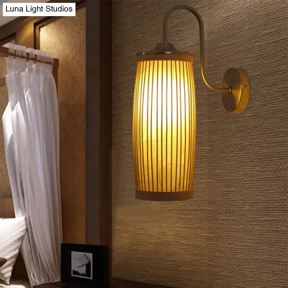 Bamboo Brass Wall Sconce