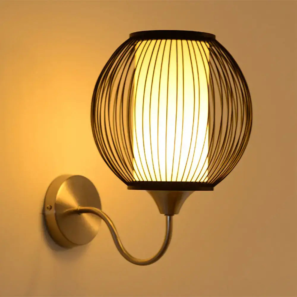 Black Bamboo Gooseneck Lamp