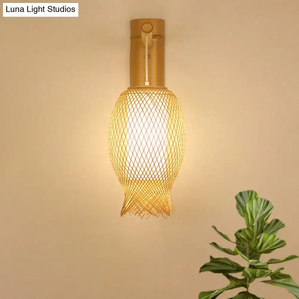 Bamboo Modern Wall Sconce