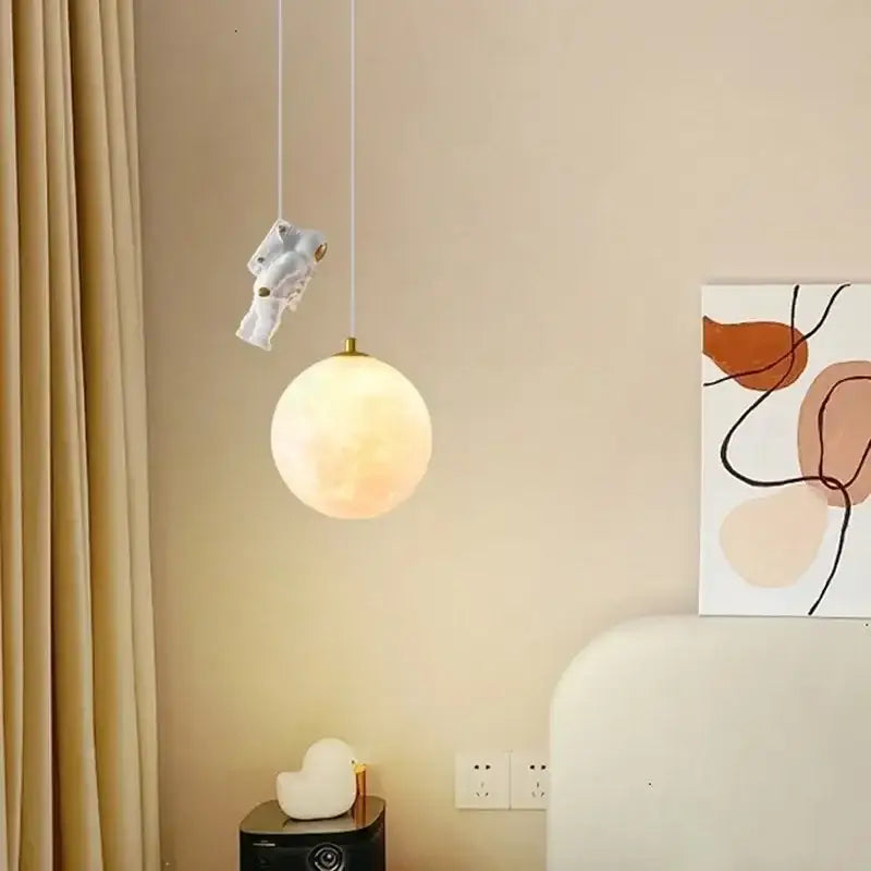 Gold Moon LED Pendant Light
