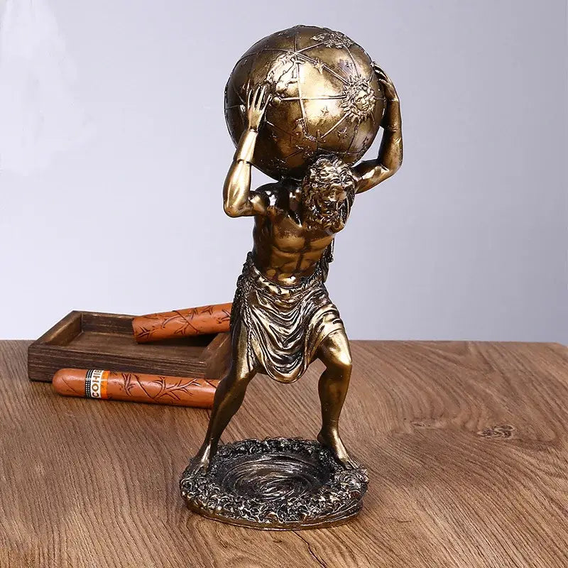 Bronze Greek Titan Statue