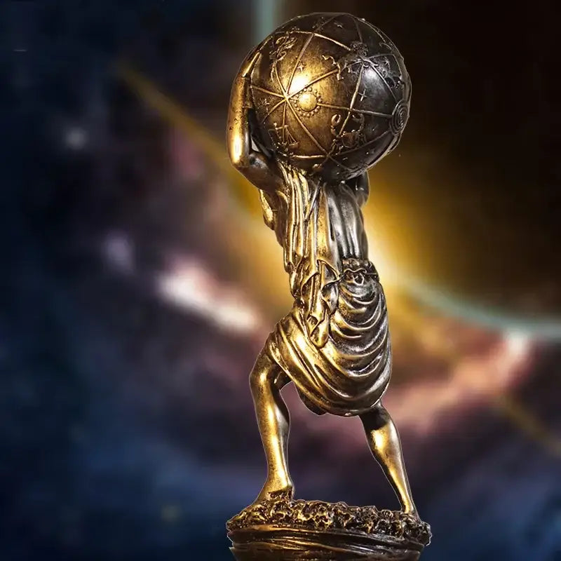 Bronze Greek Titan Statue