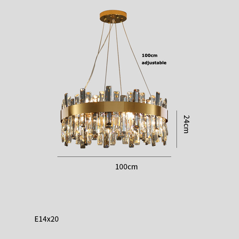 Simple Crystal Living Chandelier