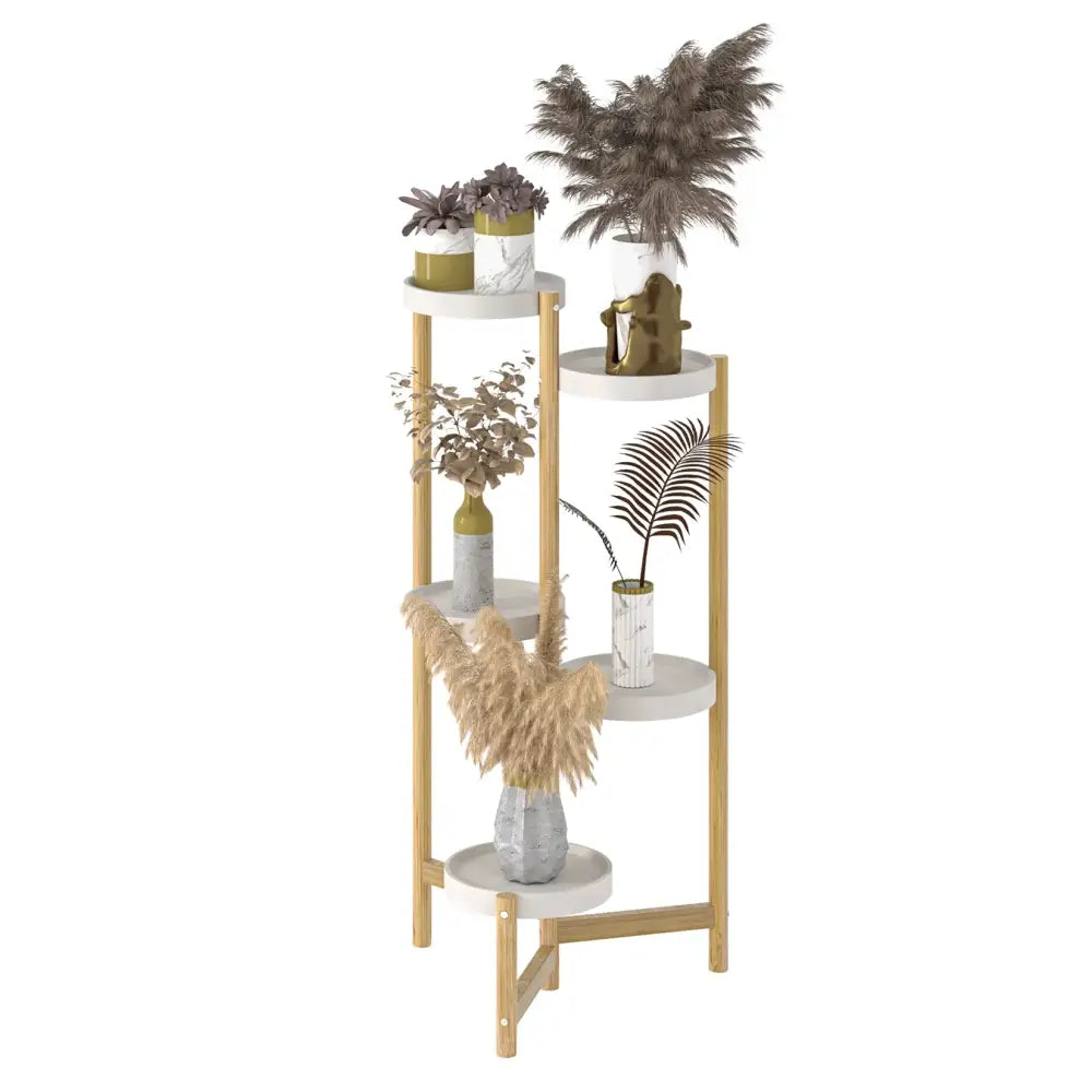 White Gold Tiered Plant Stand