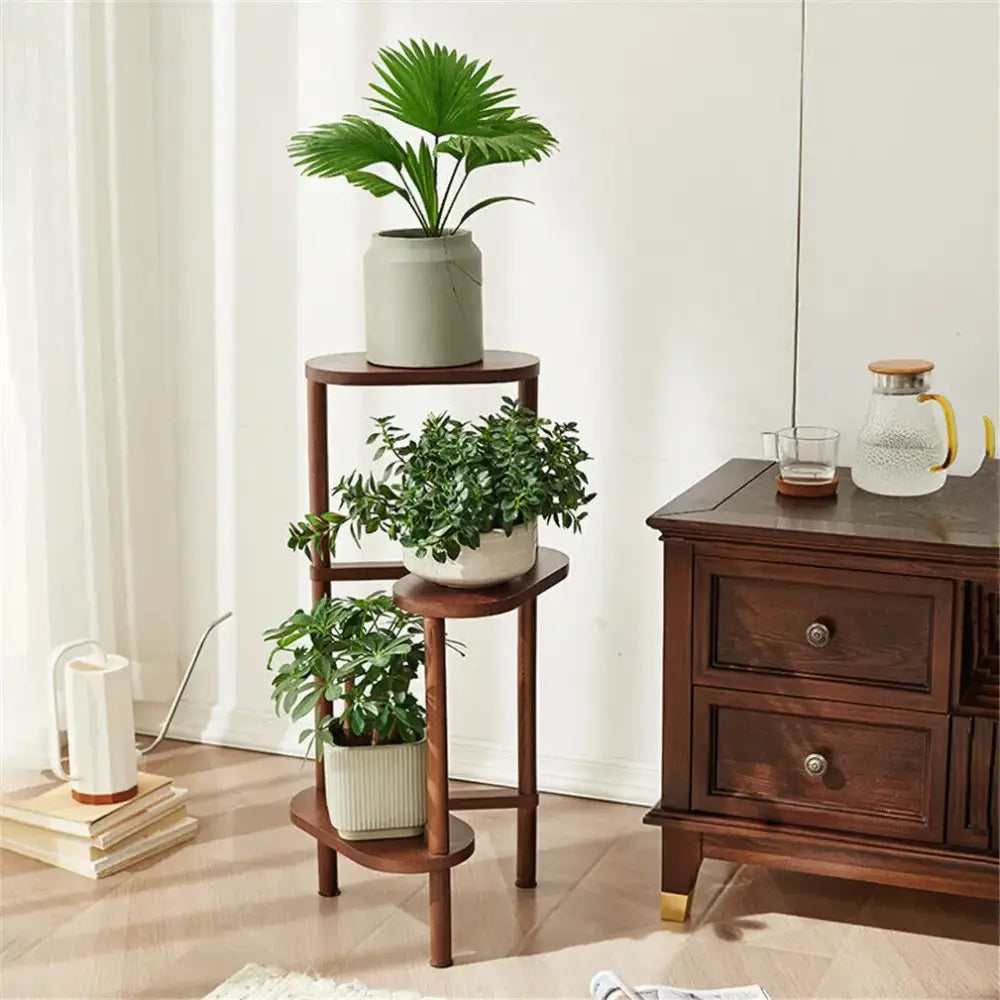 Bamboo Corner Plant Stand