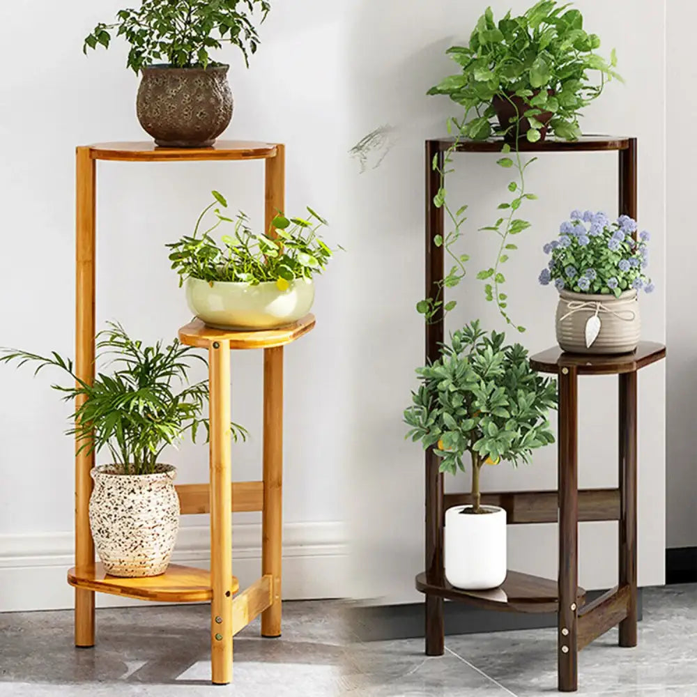 Bamboo Corner Plant Stand