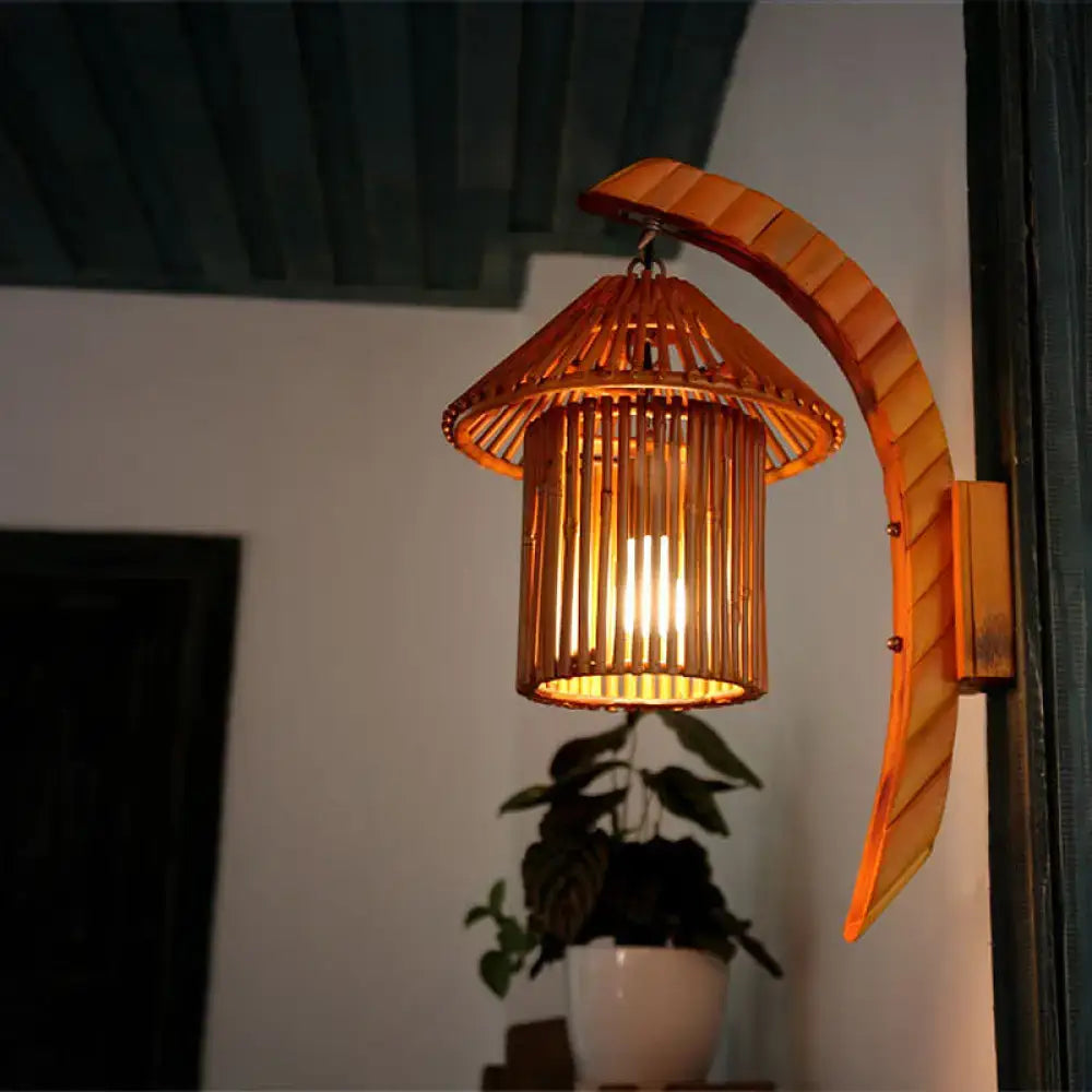 Bamboo Arched Wall Sconce