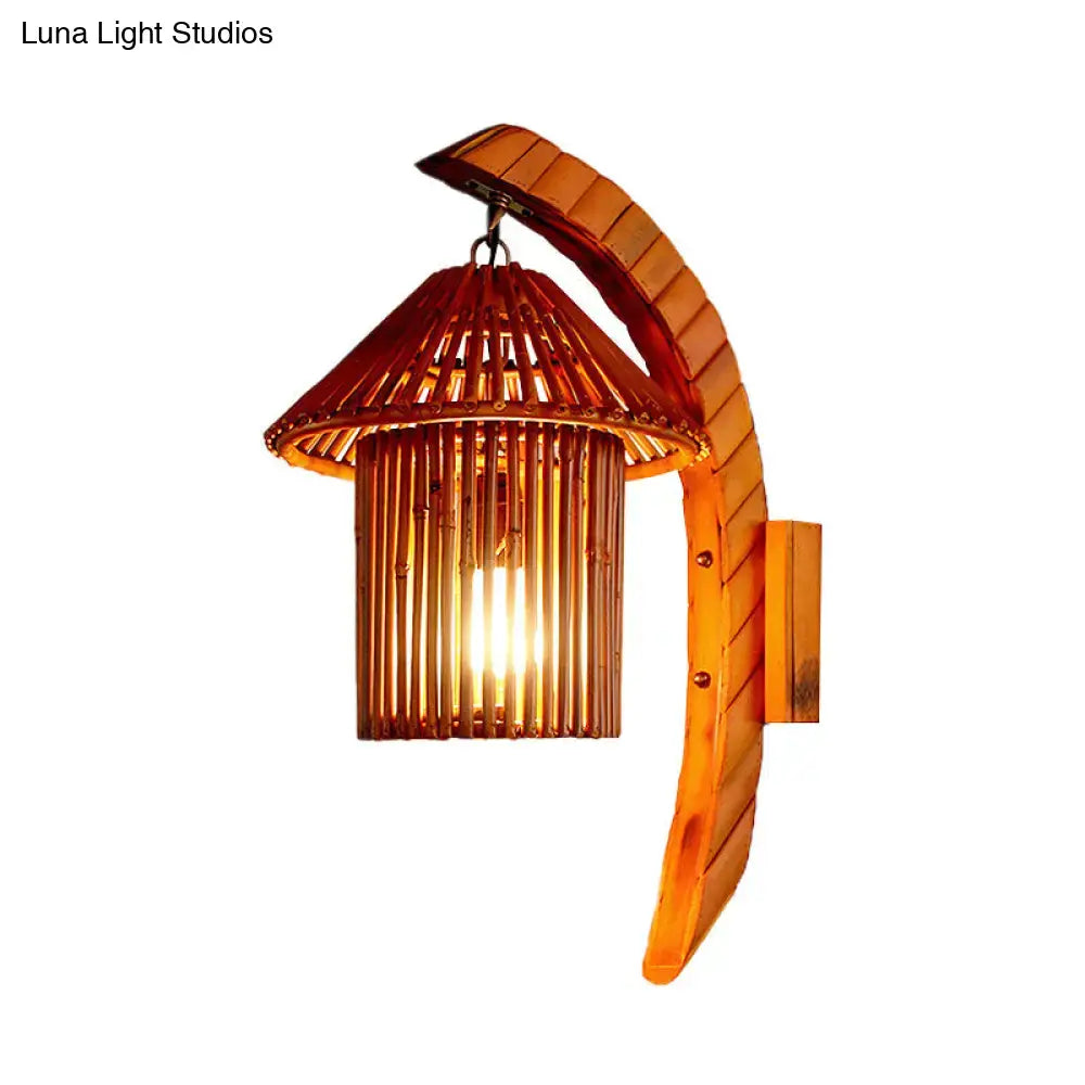 Bamboo Arched Wall Sconce