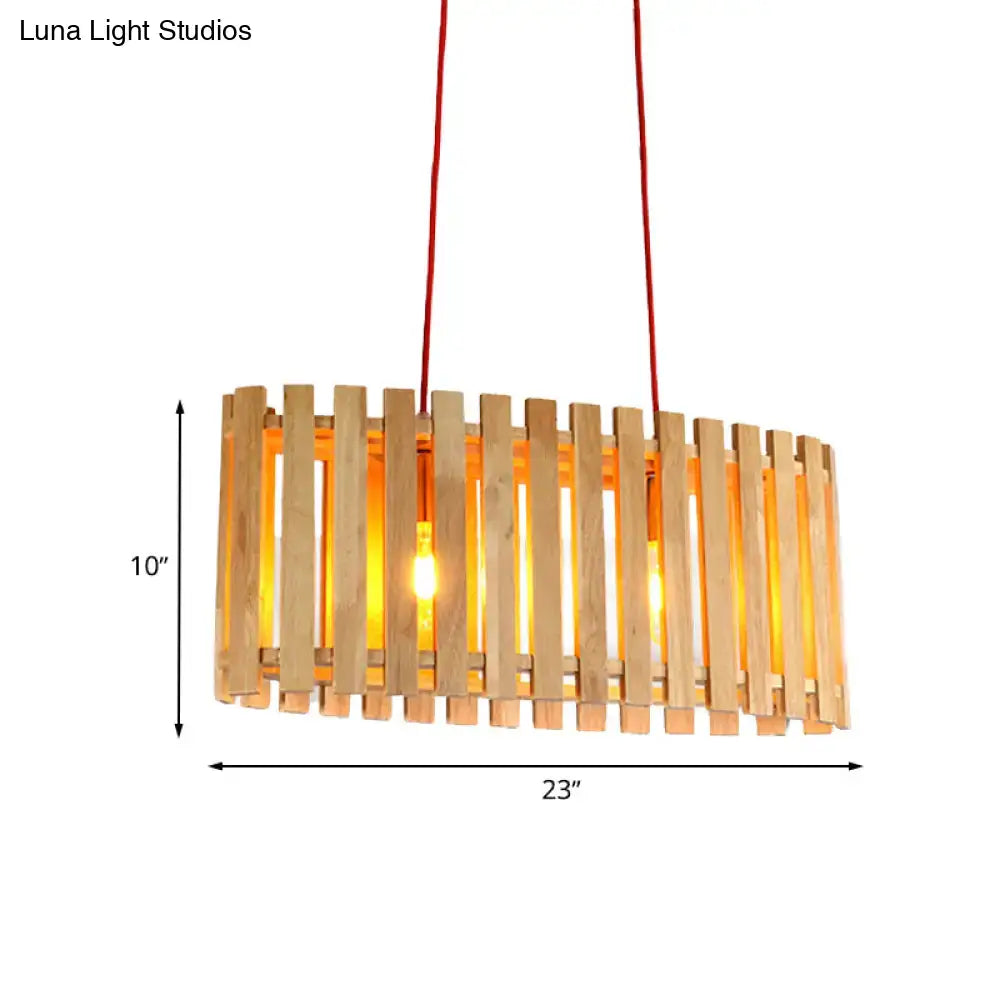 Bamboo Linear Pendant Light