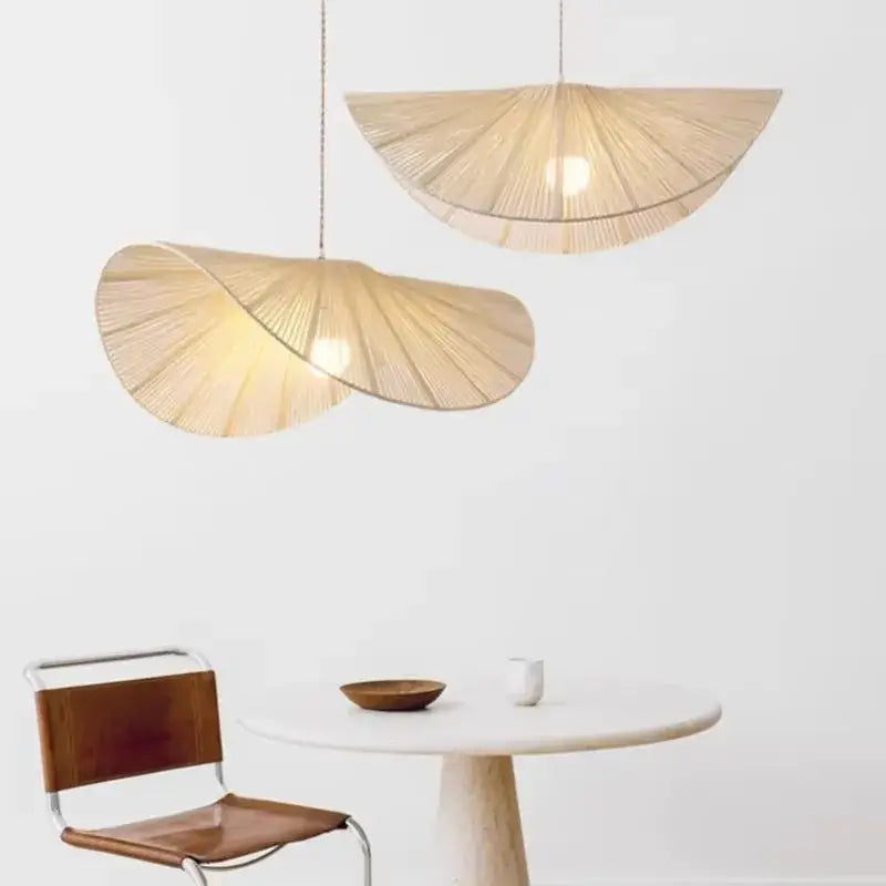 Bamboo Woven Rattan Dining Pendant Light