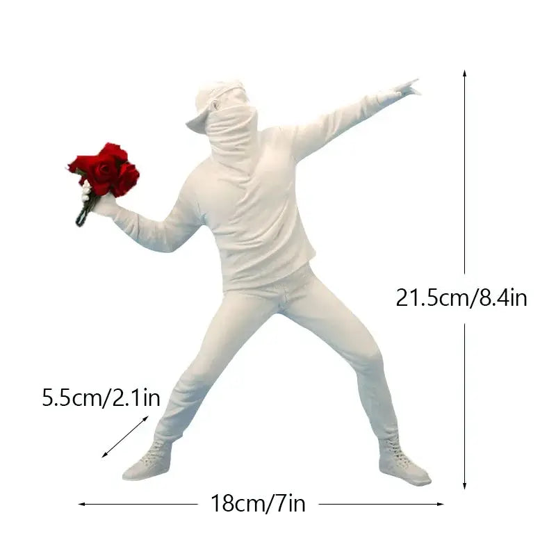 Black White Banksy Figurines