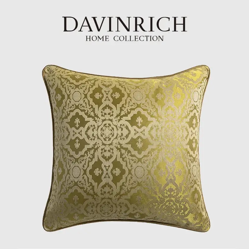Gold Floral Cushion Covers
