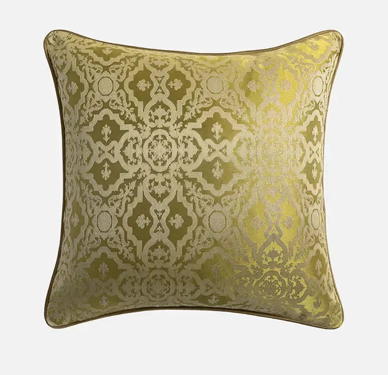Gold Floral Cushion Covers