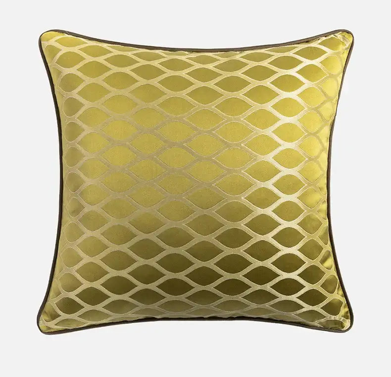 Gold Floral Cushion Covers