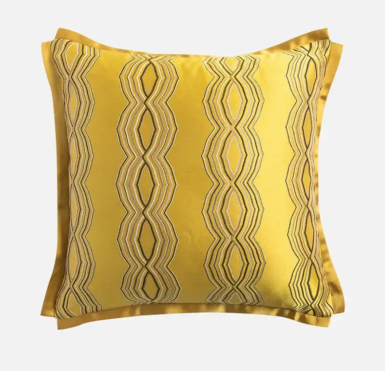 Gold Floral Cushion Covers