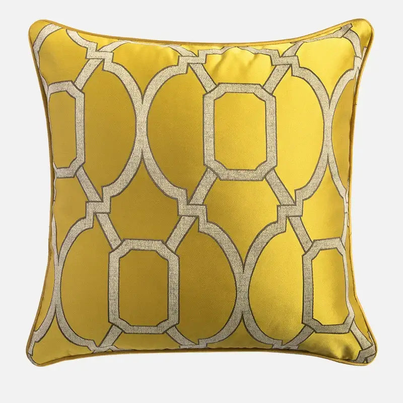 Gold Floral Cushion Covers