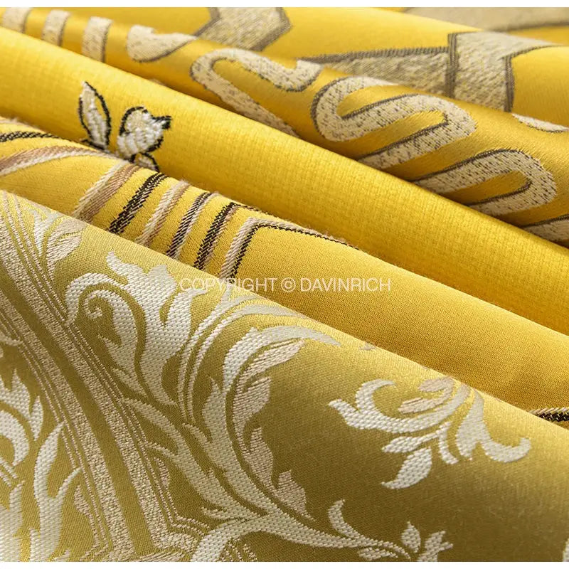 Gold Floral Cushion Covers