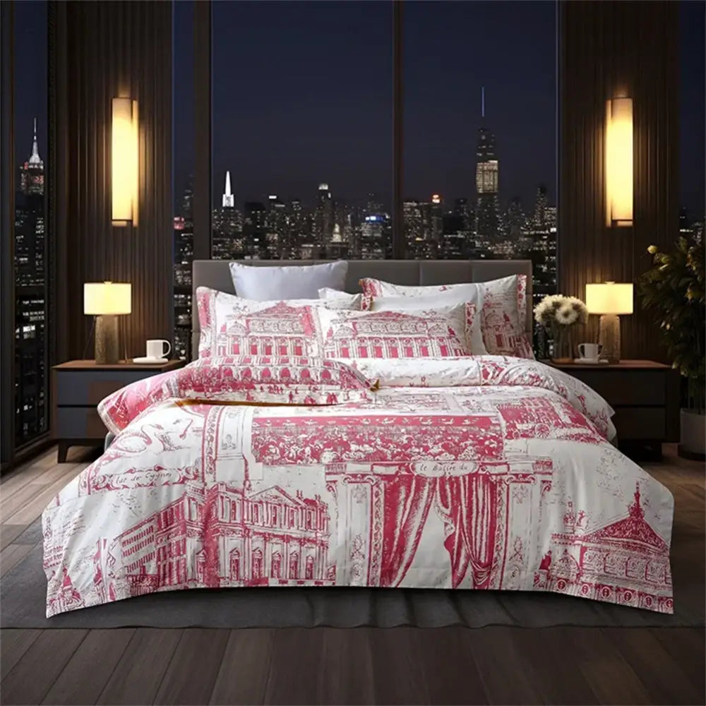 Navy Gold Egyptian Bedding