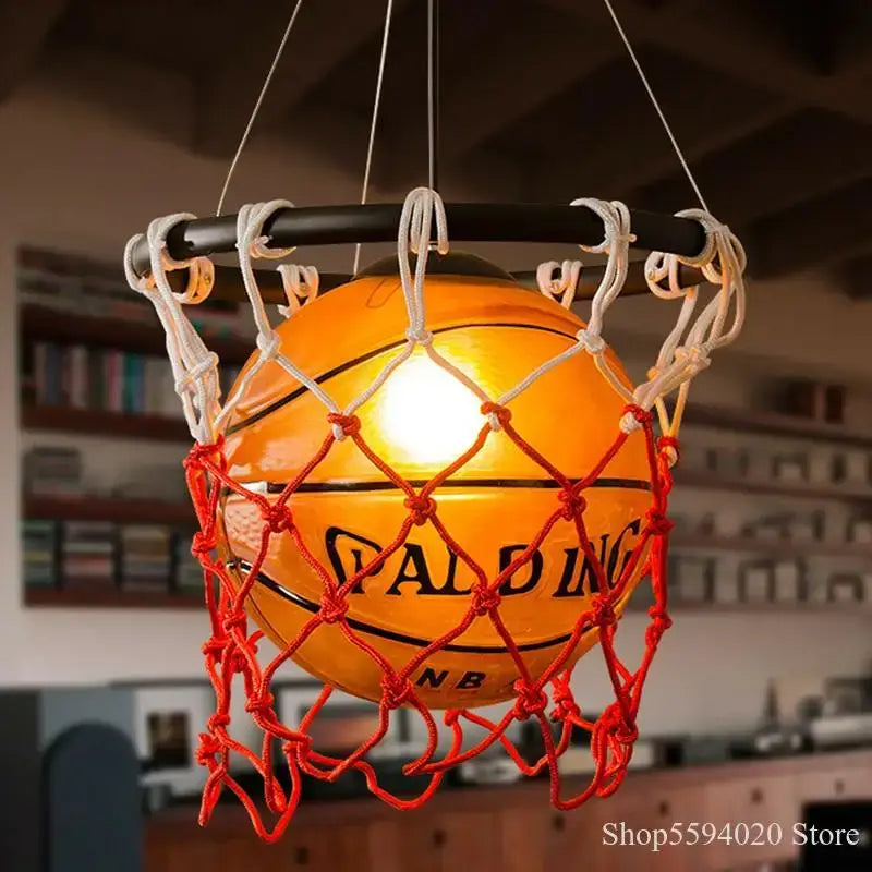 Basketball Pendant Light Red