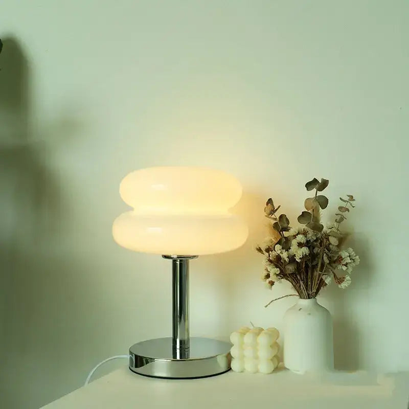 Yellow Glass Table Lamp
