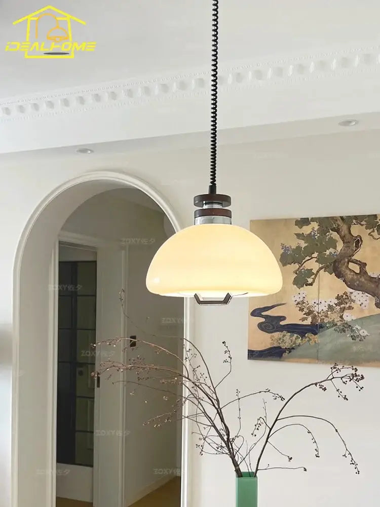 Cream Bauhaus Pendant Light